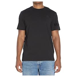 Baumwoll-T-Shirt mit Logo-Patch - Moncler