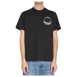 Baumwoll-T-Shirt mit Logo-Druck - Moncler