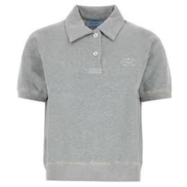 Baumwollpullover mit Rundhalsausschnitt - Prada