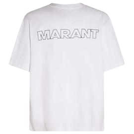 T-Shirt mit kurzen Ärmeln und Logo - Isabel Marant
