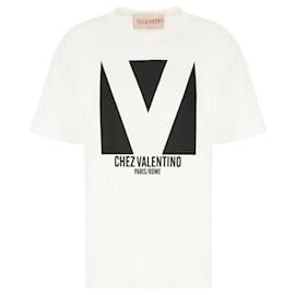 Bedrucktes Jersey-Baumwoll-T-Shirt - Valentino