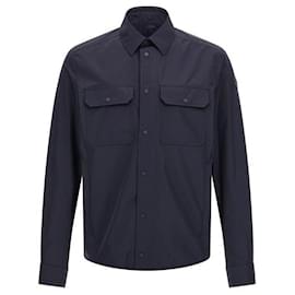 Camicia con patch in pelle - Moncler