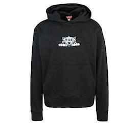 Bestickter Baumwoll-Hoodie Happy Tiger - Kenzo