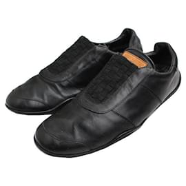 Mocasines de cuero negro para hombres - Louis Vuitton