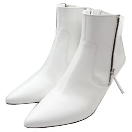 Botines de cuero blanco Isabel Marant