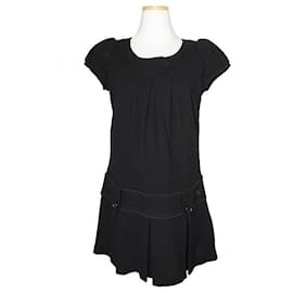 Burberry Vestido negro de cintura baja Blue Label