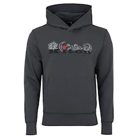 Kiton Logo Planet Print Hoodie
