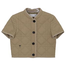 Kurze gepolsterte Jacke mit kurzen Ärmeln Macro Cannage - Dior