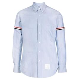 Klassisches Oxford-Hemd aus Baumwolle mit Armband - Thom Browne