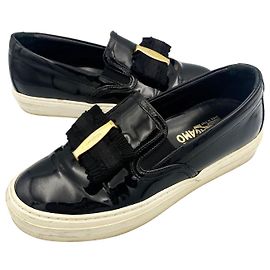 Salvatore Ferragamo Bara Patent Slip-On
