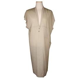 Vestido sin mangas de lino gris claro - Isabel Marant
