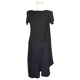 Balenciaga Vestido assimétrico preto