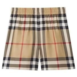 Burberry Pantalones cortos de seda a cuadros