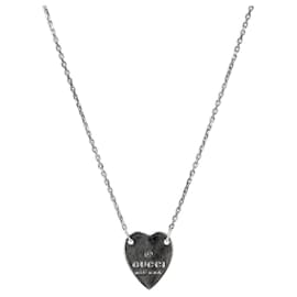Collar de Corazón de Plata - Gucci