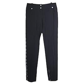 Pantalones de mezcla de lana con costura blanca de la boutique - Dior