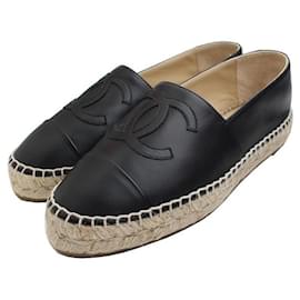 Espadrillas in pelle di agnello nera - Chanel