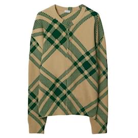 Karierter Wollmischung-Cardigan - Burberry