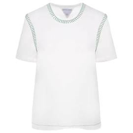 T-Shirt aus Baumwolljersey mit Overlocknaht - Bottega Veneta