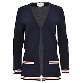 Langer Cardigan aus Baumwolle mit Cricket-Textur - Thom Browne
