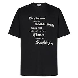 T-Shirt mit Textprint - Alexander Mcqueen