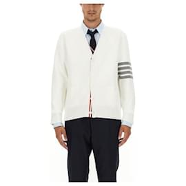 V-Ausschnitt-Cardigan aus Baumwolle Milano - Thom Browne