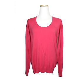 Maison Martin Margiela Top aus Baumwollstrick in Hot Pink