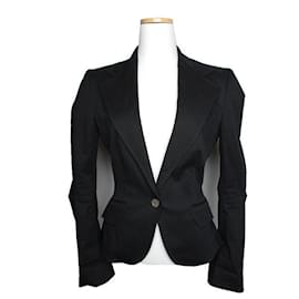 Dolce Gabbana Black Cotton Jacket - Dolce & Gabbana