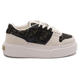 Match Wildleder Low-Top Plattform Sneakers - Fendi