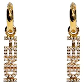 Cubic Gold Ohrringe - Fendi