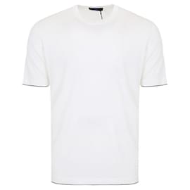 Weißes Wollstrick-T-Shirt - Kiton