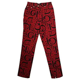 Gucci Pantalones vaqueros con logo rojo