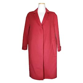 Burberry Mantel aus Wollmischung in blassrot