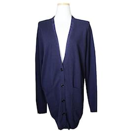 Navy Cashmere Strickjacke von Dries Van Noten