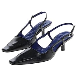 Leder Slingback-Pumps mit Meißelspitze - Burberry
