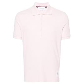 Klassisches Piqué Poloshirt mit kurzen Ärmeln - Thom Browne