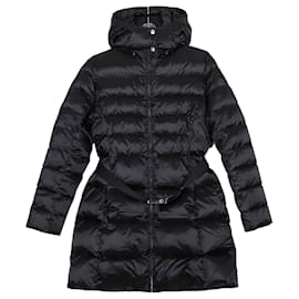 Hooded Belted Padded Coat Size - Prada