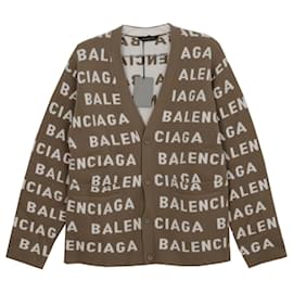 Cárdigan con Logo Talla - Balenciaga