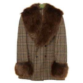 Gucci Kunstpelzjacke Größe