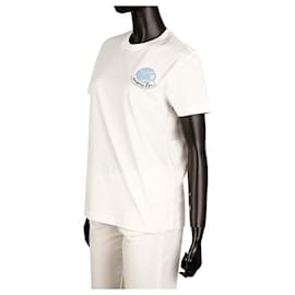 Moncler T-Shirt mit kurzem Arm und Logo-Patch