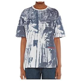Kurzarm-T-Shirt mit Kunstdruck QZACO - Alexander Mcqueen