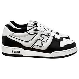 Fendi Sneakers basse in pelle con lettering logo AOMN