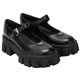 Mary Jane in pelle spazzolata Monolis - Prada