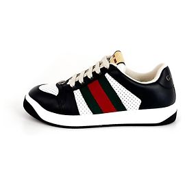 Gucci Sneakers in pelle nere con logo GG per donne