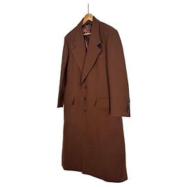 Tom Ford Langer Mantel aus Leder, Wolle und Kaschmir für Herren - Braun