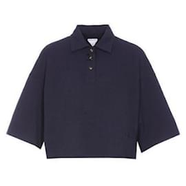Gekürztes Baumwoll-Polohemd mit kurzen Ärmeln - Bottega Veneta