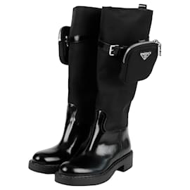 Botas Pouch de Nylon Monolith Tamaño - Prada