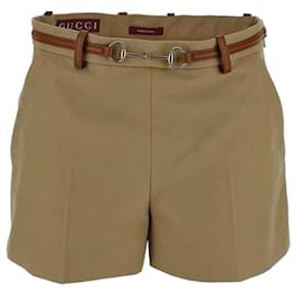 Pantalones Cortos de Algodón Horsebit - Gucci
