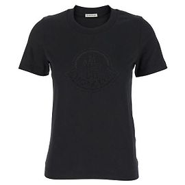 Moncler Camiseta con logo de cristal