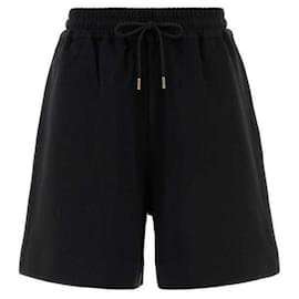 Pantalones cortos de algodón con parche de logo - Moncler