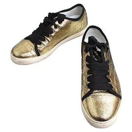 Lanvin Baskets métalliques dorées